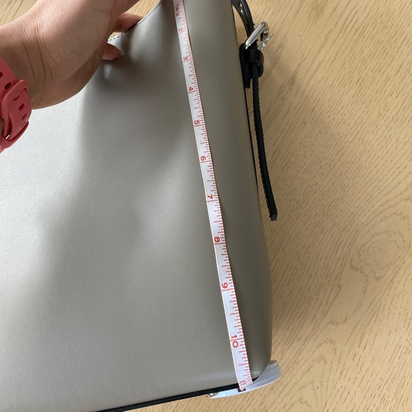 Gray/Taupe Christian Laurier Paris Amy Leather Tote Bag - Picture 8 of 10